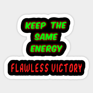 Mortal Kombat Flawless Victory Sticker